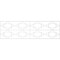 Ekena Millwork Set of Four Panels for 94 1/2"W x 28 1/4"H Gypsum Fretwork Wainscot Wall Paneling WPKP14X01X47GYP - alternate 2